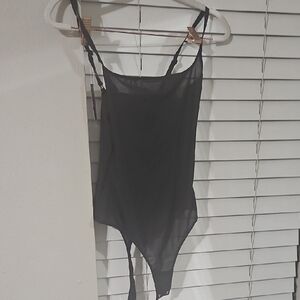 Black Sheer Bodysuit NWT